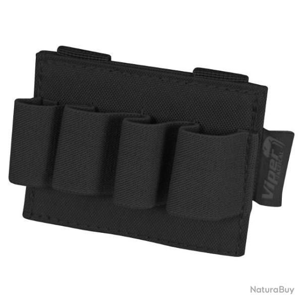 Porte cartouche Molle 4 emplacements BLACK