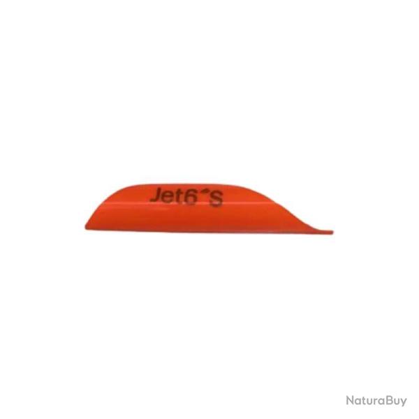JET6 - Plumes Profil S (x50) ORANGE DROITIER (RH)