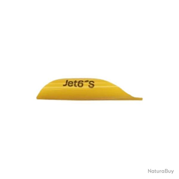JET6 - Plumes Profil S (x50) JAUNE GAUCHER (LH)