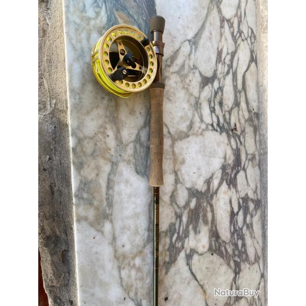 Ensemble canne Loomis 10 pieds soie de 8 + moulinet Orvis Batenkill 5