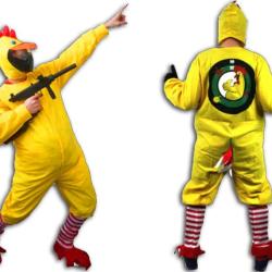 Costume de Poulet Poussin pour Enterrement Vie Garcon Paintball