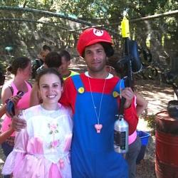 Costume Plombier Marco pour Enterrement Vie Garcon Paintball