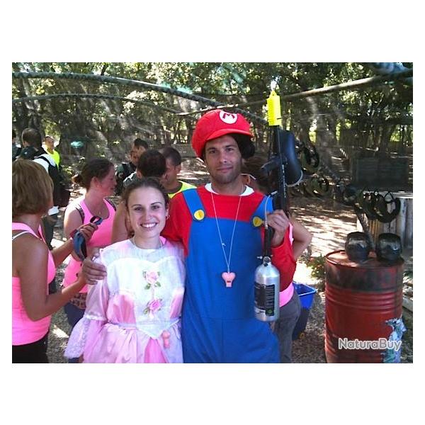 Costume Plombier Marco pour Enterrement Vie Garcon Paintball