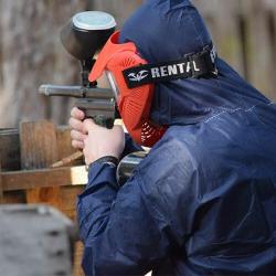 Combinaison papier Jetable &agrave; Capuche PLP taille XXL Bleu- Conditionnement 25