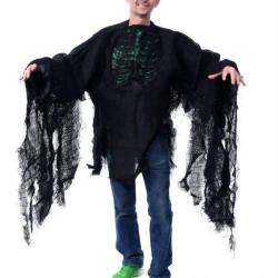 Veste D&eacute;guisement Squelette Halloween R&eacute;actif UV Vert