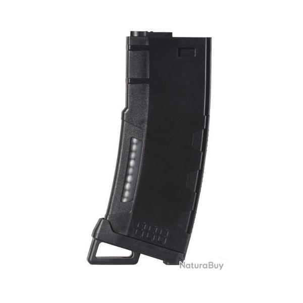 Chargeur Mid Cap Speed M4 AEG 130 billes Noir - Lancer Tactical