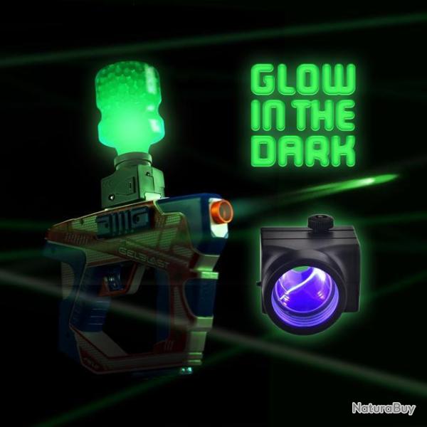 Feeder rechargeable LED UV pour tir billes phosphorescentes pour GELBLAST