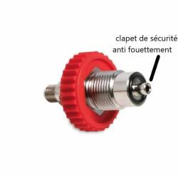 Raccord de gonflage Din 300 MCH6 avec clapet s&eacute;curit&eacute;