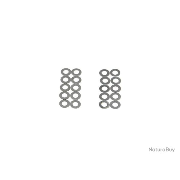 Shims - Rondelles de calages (10 X 0.15mm) (10 X 0.3mm) - ASG