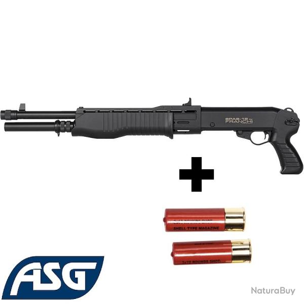 Rplique Airsoft Franchi SPAS-12 Shotgun 3 Billes - Fusil  Pompe