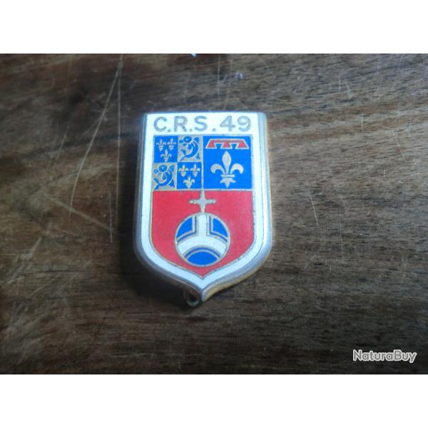 insigne mail  C.R.S . 49 obsolte  police nationale / drago paris