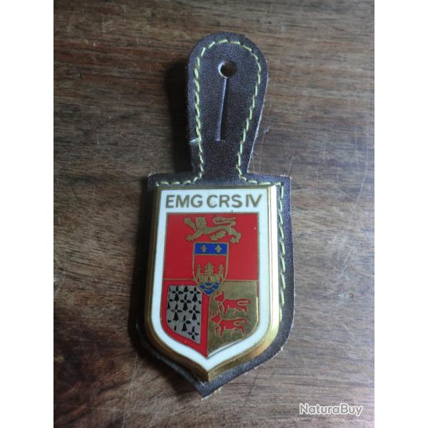 insigne E.M.G mail  C.R.S . IV  obsolte  police nationale / drago paris