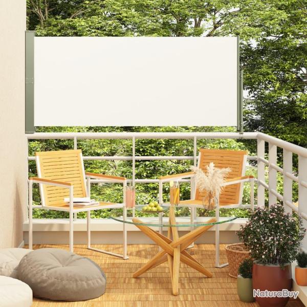 Auvent latral rtractable de patio 140x300 cm Crme