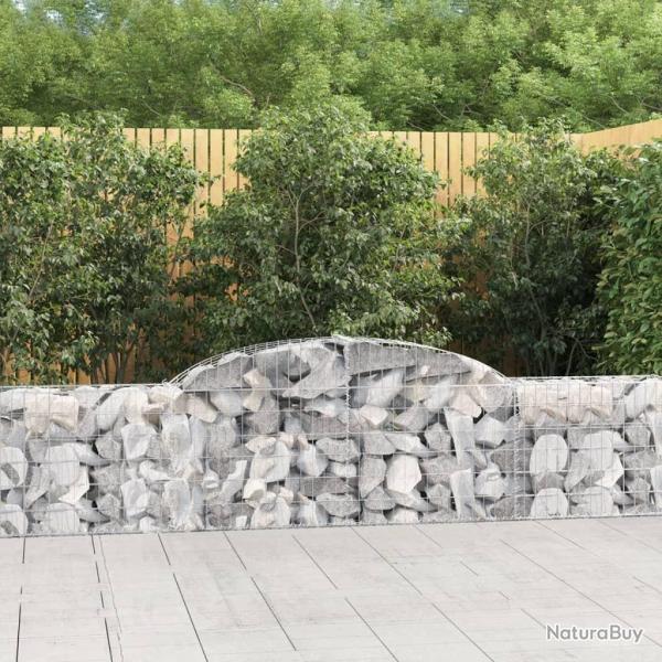Panier de gabions arqu� 300x30x60/80 cm Fer galvanis�