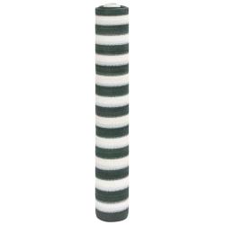 Filet brise-vue vert et blanc 1,5x25 m PEHD 195 g/m&sup2;