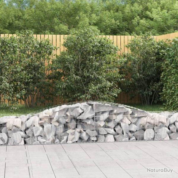 Panier de gabions arqu� 400x50x40/60 cm Fer galvanis�