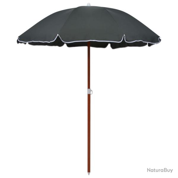 Parasol de jardin avec m�t en acier 180 cm anthracite