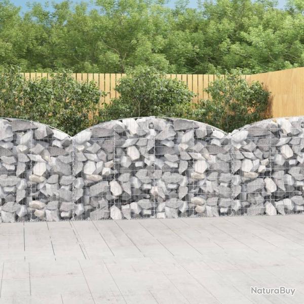 Panier de gabions arqu� 200x30x100/120 cm Fer galvanis�