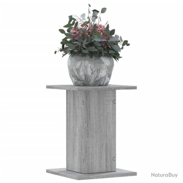 Supports pour plantes 2 pcs sonoma gris bois d'ing�nierie