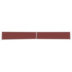 Auvent lat&eacute;ral r&eacute;tractable de patio 170x1200 cm Marron