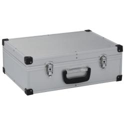 Valise &agrave; outils 46 x 33 x 16 cm Argent&eacute; Aluminium
