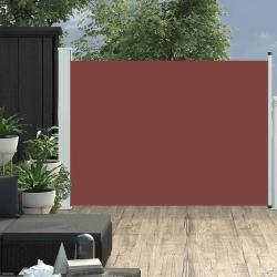 Auvent lat&eacute;ral r&eacute;tractable de patio 100x500 cm Marron