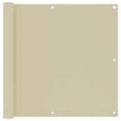 &Eacute;cran de balcon Cr&egrave;me 90x300 cm Tissu Oxford