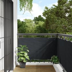&Eacute;cran de balcon en tissu Oxford 75x400 cm Anthracite