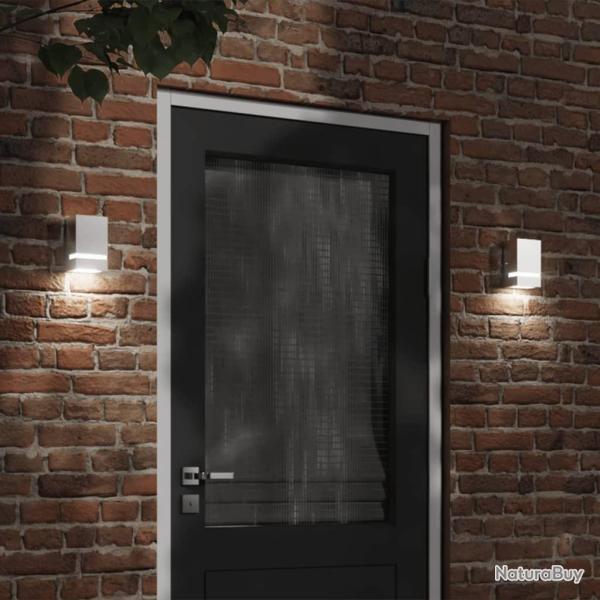 Applique murale d'ext�rieur argent� acier inoxydable