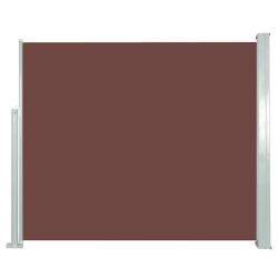 Auvent lat&eacute;ral r&eacute;tractable 120 x 300 cm Marron