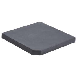 Plaque de poids de parasol Noir Granite Carr&eacute; 25 kg