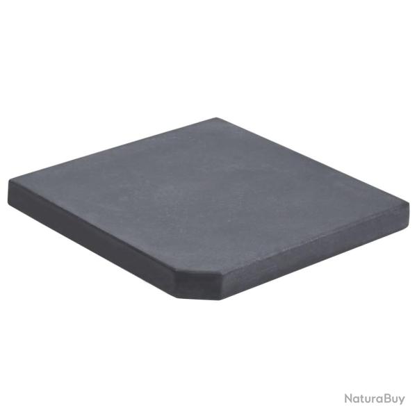Plaque de poids de parasol Noir Granite Carr� 25 kg
