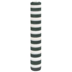 Filet brise-vue vert et blanc 1,8x10 m PEHD 195 g/m&sup2;