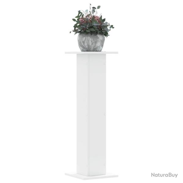 Supports pour plantes 2 pcs blanc 30x30x95 cm bois d'ing�nierie