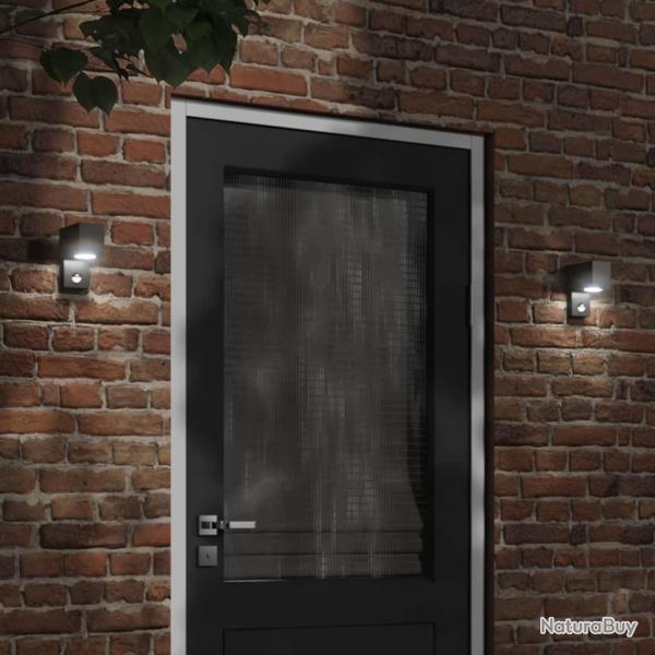 Applique murale d'ext�rieur avec capteurs noir