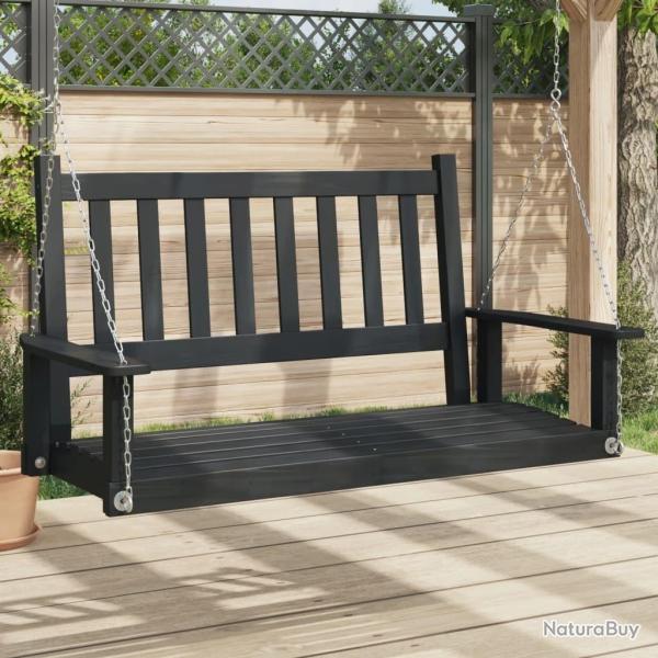Banc de balanoire de jardin chanes en mtal bois massif sapin