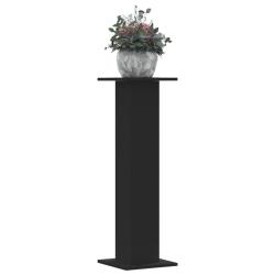 Supports pour plantes 2 pcs noir 30x30x95 cm bois d'ing&eacute;nierie