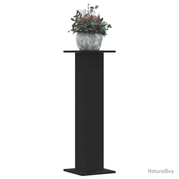 Supports pour plantes 2 pcs noir 30x30x95 cm bois d'ing�nierie