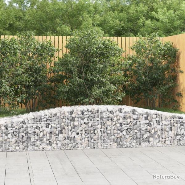 Panier de gabions arqu� 400x50x40/60 cm Fer galvanis�