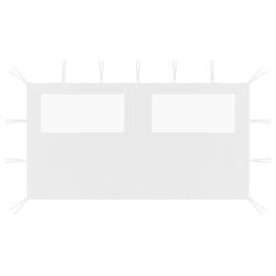 Paroi lat&eacute;rale de belv&eacute;d&egrave;re avec fen&ecirc;tres 4x2 m Blanc