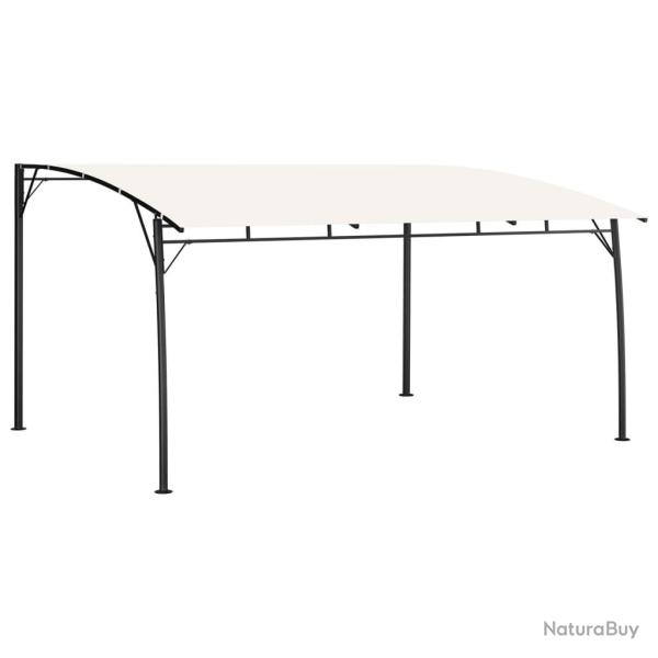 Auvent pare-soleil de jardin 4x3x2,55 m Cr�me