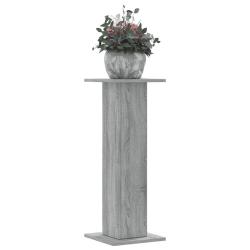 Supports pour plantes 2 pcs sonoma gris bois d'ing&eacute;nierie