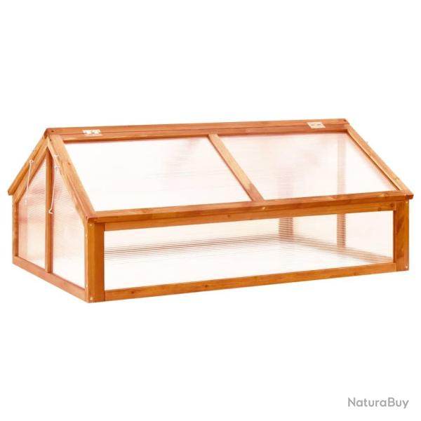 Serre Marron 114x80x50 cm Bois de sapin