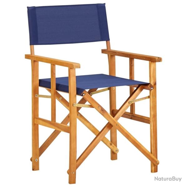 Chaise de metteur en sc�ne bois massif d'acacia bleu