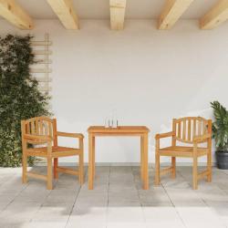 Ensemble &agrave; manger de jardin 3 pcs Bois de teck massif