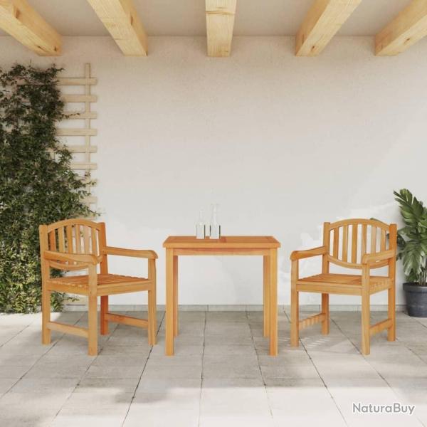 Ensemble � manger de jardin 3 pcs Bois de teck massif