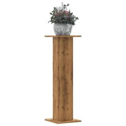 Supports pour plantes 2 pcs ch&ecirc;ne artisanal bois d'ing&eacute;nierie
