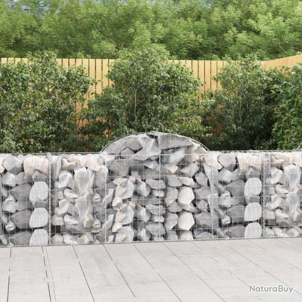 Paniers � gabions arqu�s 3 pcs 200x50x80/100 cm Fer galvanis�
