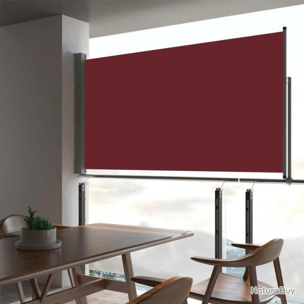 Auvent lat�ral r�tractable de patio 160x300 cm Rouge