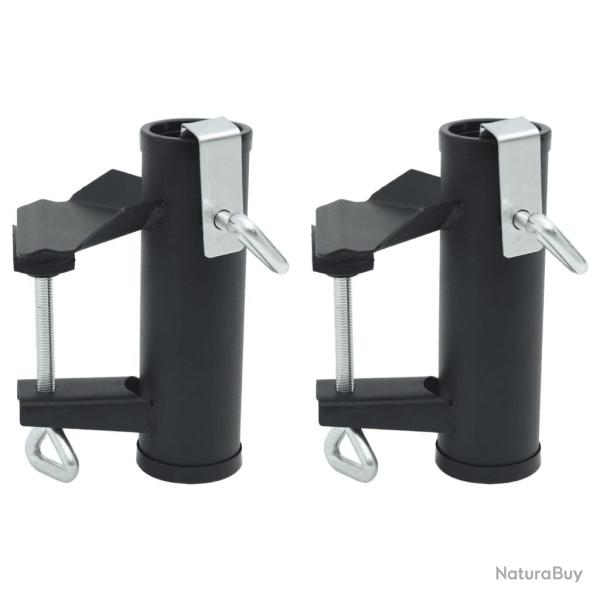 Pinces � parasol pour balcon 2 pcs 25-38 mm acier